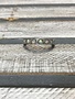 Sterling Silver with Round White Opal Eternity Band, Size 7