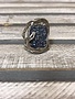 Hand Crafted Blue Druzy Sterling Ring, Sixe 6
