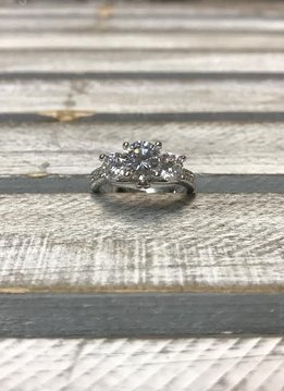Elizabeth CZ Engagement Ring