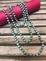 Handmade Matte Turquoise Bead Wrap Necklace