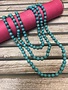 Handmade Turquoise Bead Wrap Necklace