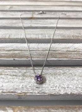 February Birthstone Necklace