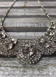 Sparkly Rhinestone Loops Necklace