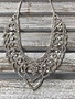 Sparkly Rhinestone Chandelier Heart Necklace