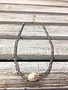 Handmade Silver Crystal Choker with Freshwater Pearl