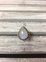 Sterling Silver Chunky Moonstone Tear Drop Ring, Size 7