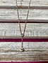 Cubic Zirconia Rose Gold Y Necklace