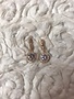 Rose Gold Cubic Zirconia Vintage Earrings