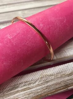 Rose Gold Adjustable Bangle Bracelet