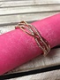 Rose Gold CZ Wave Bracelet