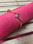 Rose Gold Bracelet with Cubic Zirconia Flower