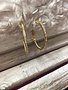 Gold Plated Swarovski Crystal Hoops