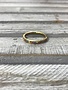 Stainless Steel Gold with Colorful Cubic Zirconia, Size 5