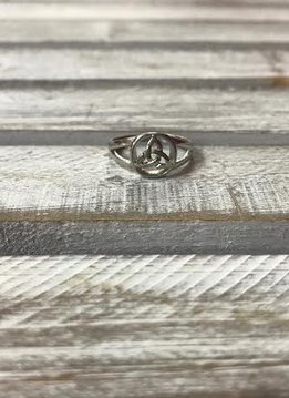 Stainless Steel Celtic Knot Ring, Size 9