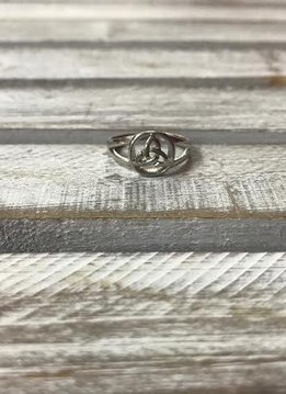 Stainless Steel Celtic Knot Ring, Size 8