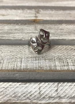 Stainless Steel Theatre Ring, Size 6