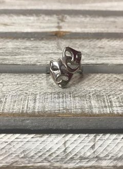 Stainless Steel Theatre Ring, Size 9