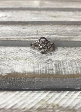 Stainless Steel Celtic Knot Ring, Size 8