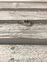 Stainless Steel with Blue Cubic Zirconia Stone, Size 5