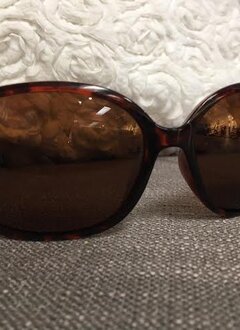 Polarized Round Lens Tortoise Shell Frame Sunglasses