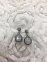 Italian Sterling Silver Round Moonstone Earrings