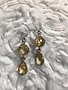 Italian Sterling Silver Citrine Dangle Earrings