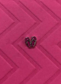 Pink Flip Flop Floating Charm