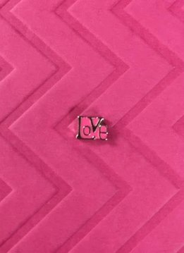 Pink Love Floating Charm