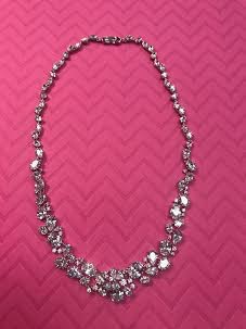 Triple Cubic Zirconia Necklace with the Cubic Zirconia Going All the Way Around