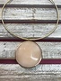 Jumbo Peach Semi Precious Collar Necklace