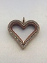 Rose Gold Floating Charm Heart Locket