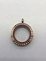 Rose Gold 25mm Round Floating Charm Locket