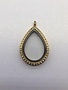 Gold Tear Drop Floating Charm Locket