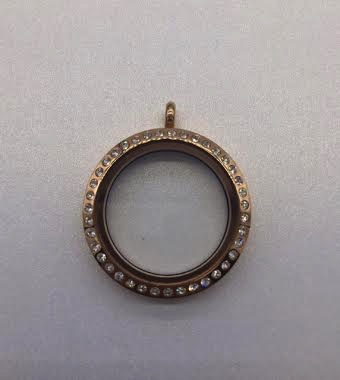 Rose Gold 30mm Round Floating Charm Locket