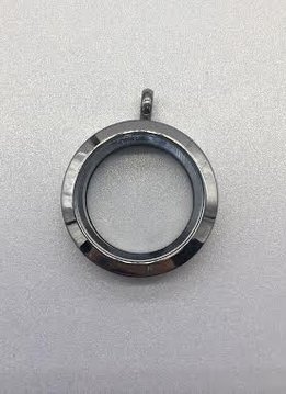 Silver 30mm Floating Charm Locket Plain