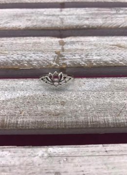 Sterling Silver Lotus Flower Ring