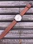 Silver Faced Watch with Rose Gold Hands