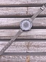 Silver Watch with Wide Face and Thin Band
