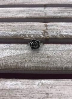 Stainless Steel Rose Ring