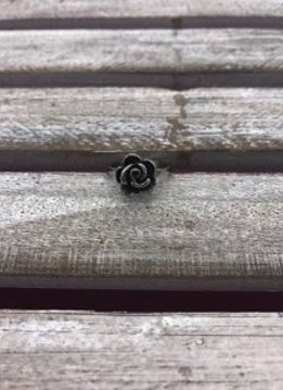Stainless Steel Rose Ring