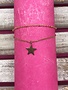 Stainless Steel Rose Gold Anklet with Star Charm