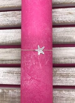 Sterling Silver Starfish Anklet