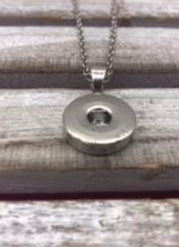 18mm Simple Snap Pendant Necklace