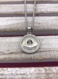 18mm Snap Necklace with Border