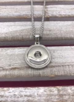18mm Snap Necklace with Border