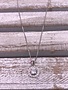 Silver Necklace with Round Cubic Zirconia Pendant