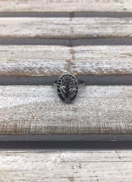 Stainless Steel Tree of Life Ring