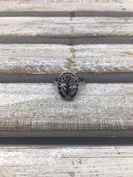 Stainless Steel Tree of Life Ring