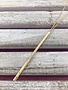 Faceted Gold Bar Long Necklace