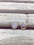 Purple Druzy Stud Earrings
